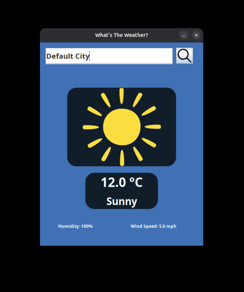 What's The Weather App